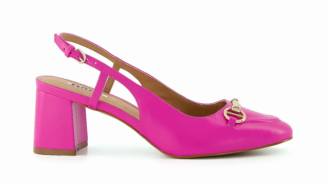 Dune Cassie Pink Snaffle Trim Sling Backs