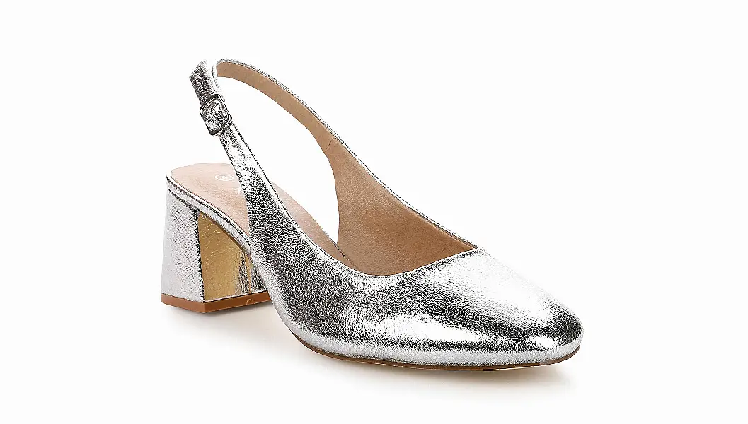 Kaleidoscope Metallic Slingback Courts