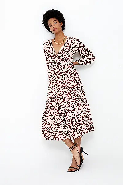 Omnes Portobello Wrap Dress in Animal