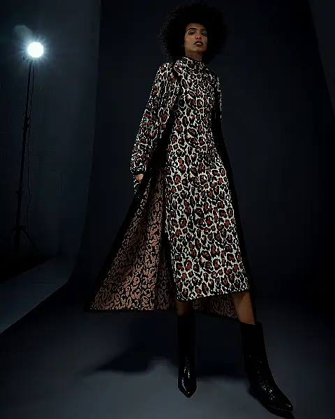 An animal print look from the Temperley London autumn/winter 2021 collection