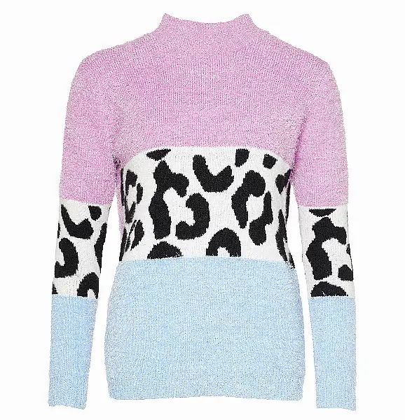 Studio Fluffy Animal Print Jumper