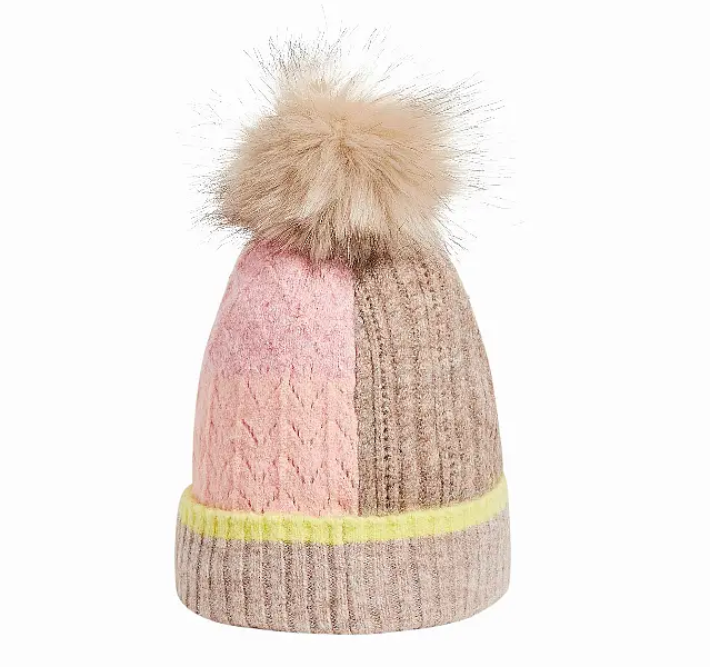 Oliver Bonas Patchwork Knitted Hat