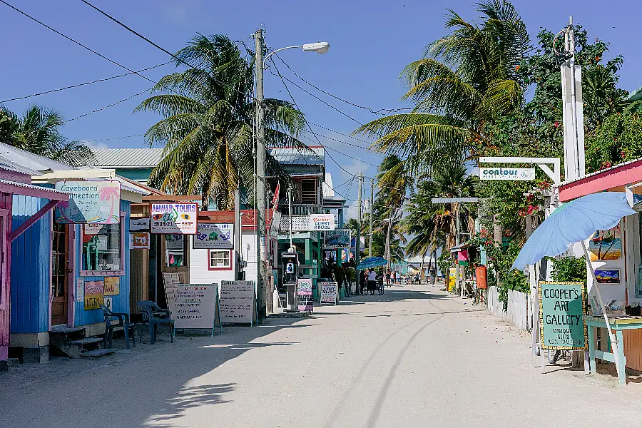 Main Street, Caye Caulker, Belize (Alamy/PA)