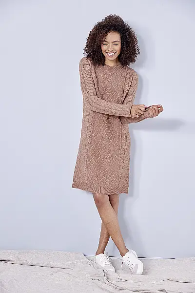 Damart Knitted Dress; (Re)generation Trainers