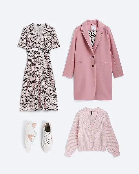 Selection of pink clothing