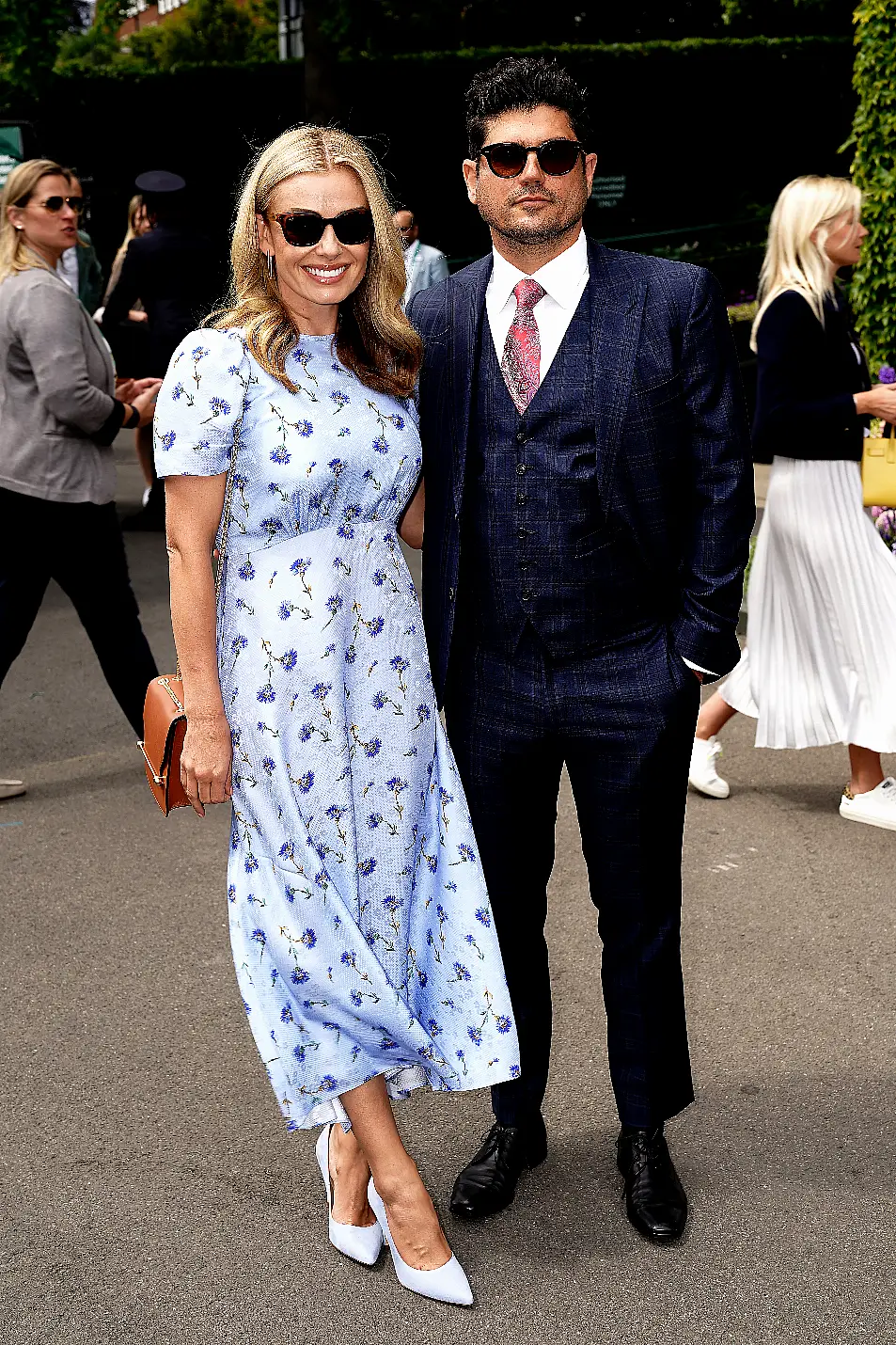 Katherine Jenkins (left) and her husband Andrew Levitas 