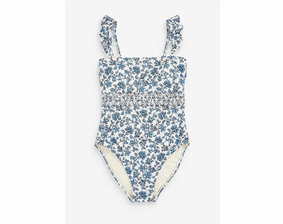 Next White Ruffle Swimsuit