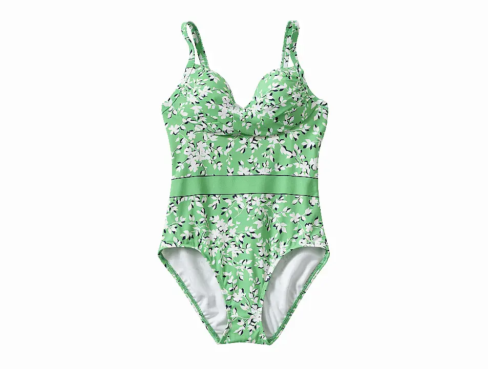 Lands' End Women’s Draper James x Lands’ End Light Control Chlorine Resistant Wrap Swimsuit