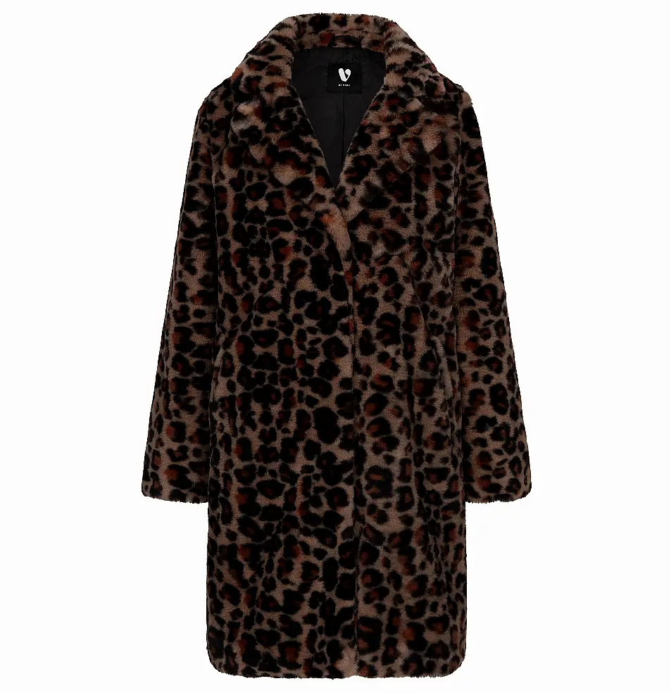 V by Very Animal Print Faux Fur Coat