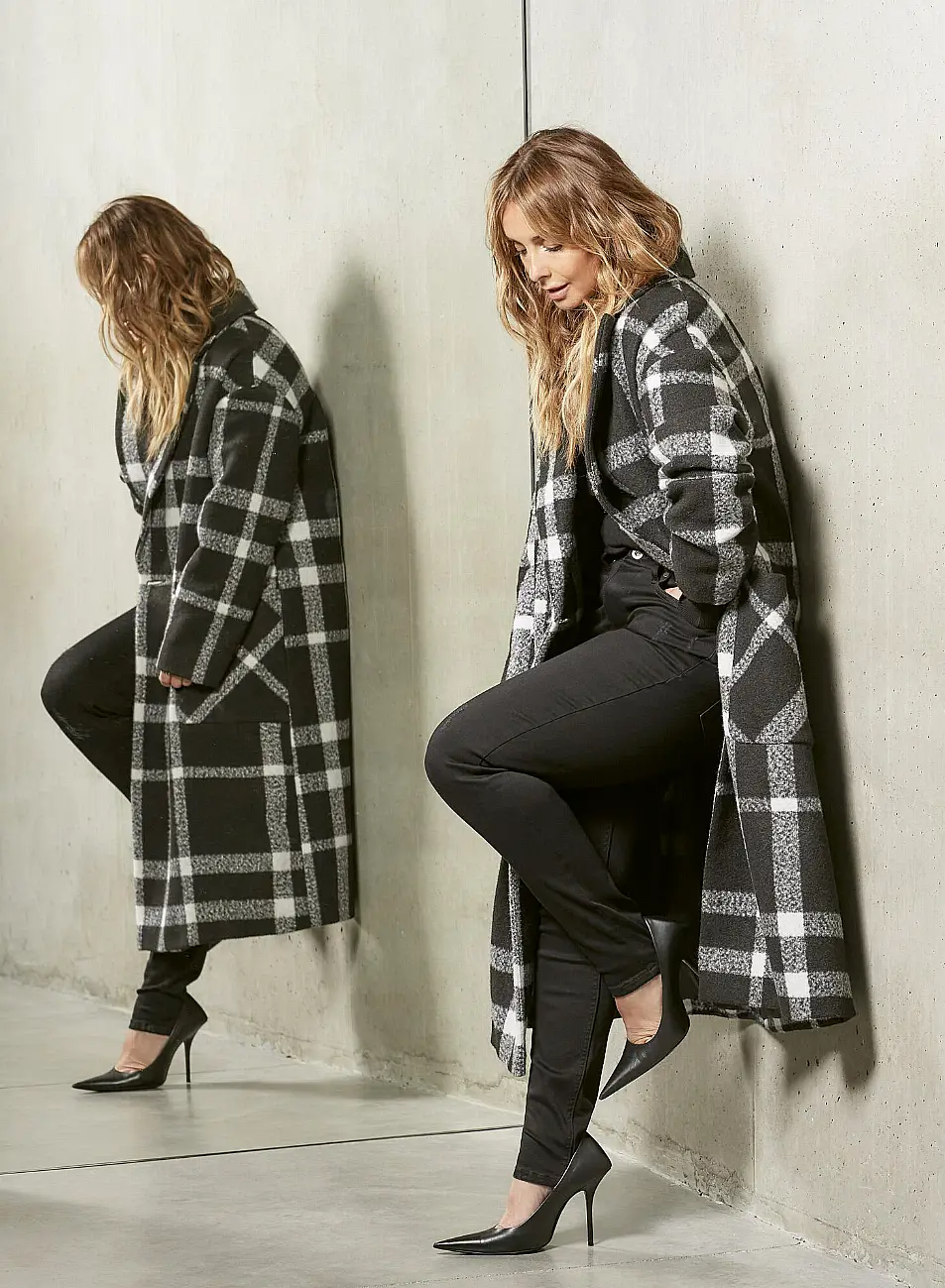 Peacocks Oversized Check Coat, £50