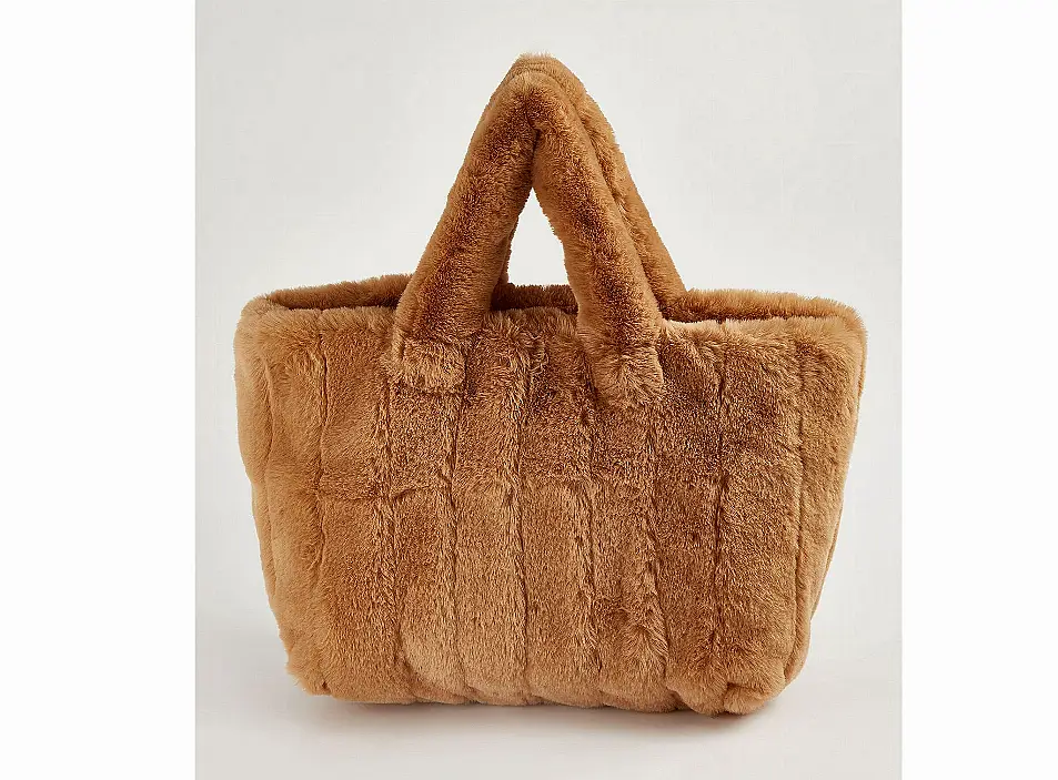 George Brown Furry Tote, Direct.asda