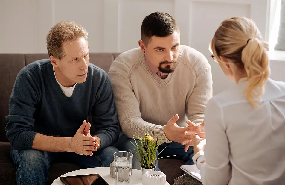 Couple having counselling