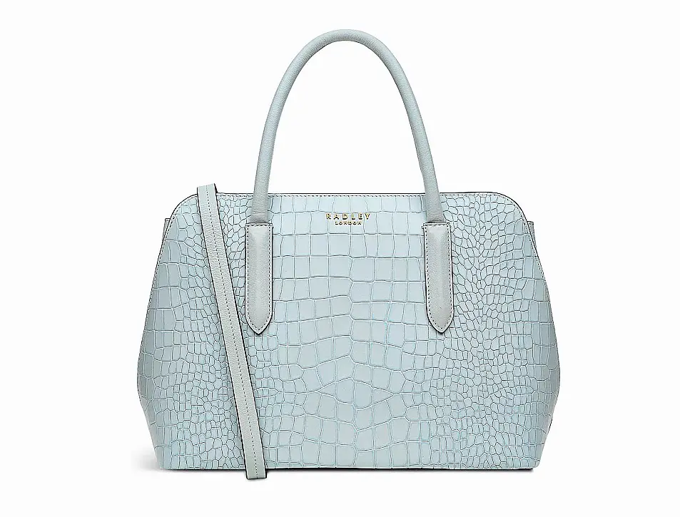 Radley Liverpool Street 2.0 Faux Croc, Seafoam