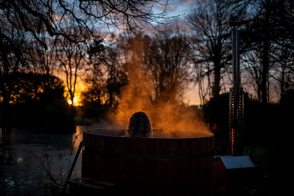 A hot tub at the Wild Spa