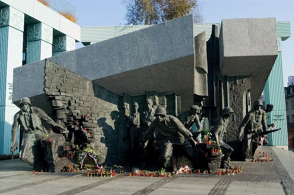 The Warsaw Uprising monument in Poland