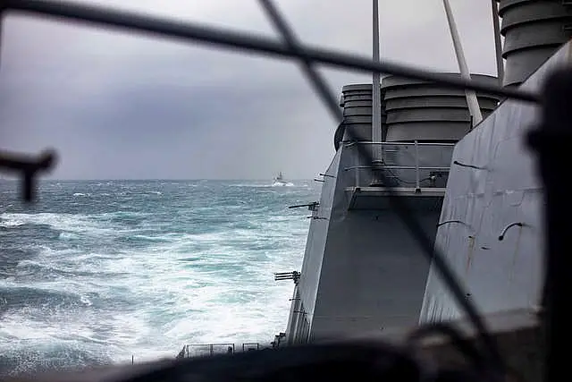 The deck of a US ship