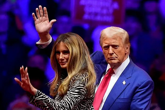 Donald Trump and his wife Melania