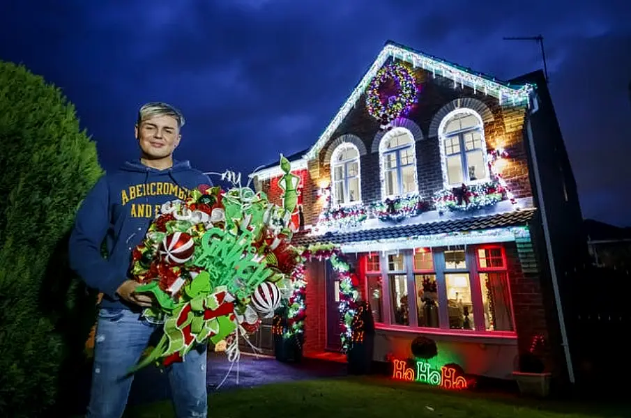 The Grinch and The Nightmare Before Christmas themed Christmas decoration