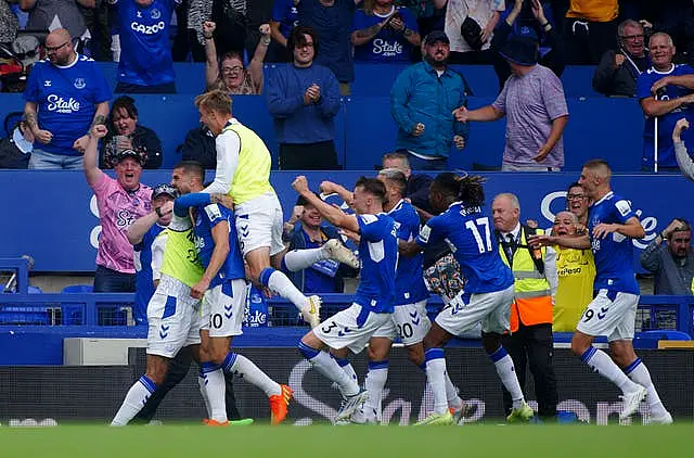 Conor Coady celebrates before his goal is ruled out