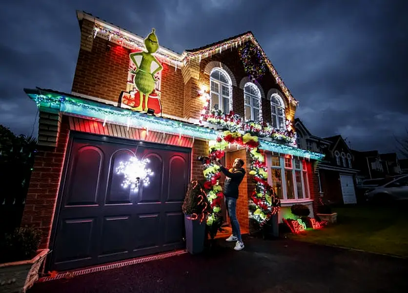 The Grinch and The Nightmare Before Christmas themed Christmas decoration