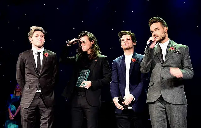 One Direction's Niall Horan, Harry Styles, Louis Tomlinson and Liam Payne at the Music Industry Trusts Award in London