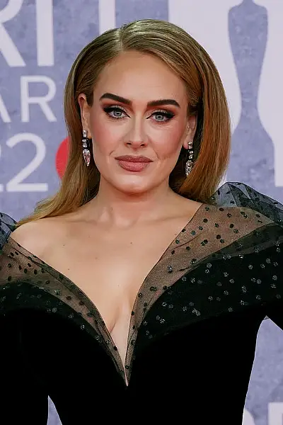 Adele attending the Brit Awards 2022