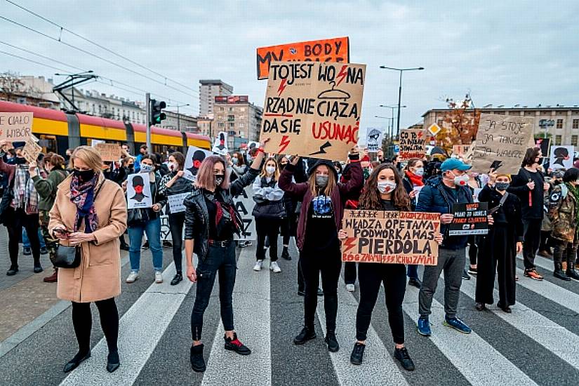 Polish Pm Warns Of 'Massive' Covid Risk From Abortion Rights Protests