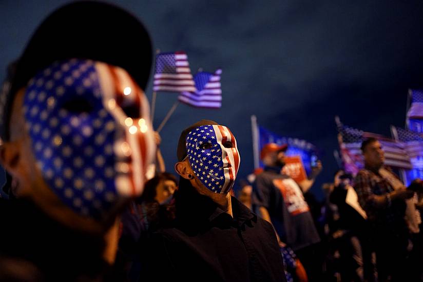 Gun Carrying Protesters Continue To Gather Outside Us Vote Counting Centres