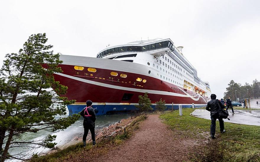 Ferry With Hundreds Of Passengers Onboard Runs Aground