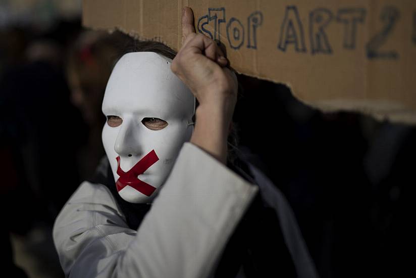 Protests In France Over Planned Law On Police Officer Images