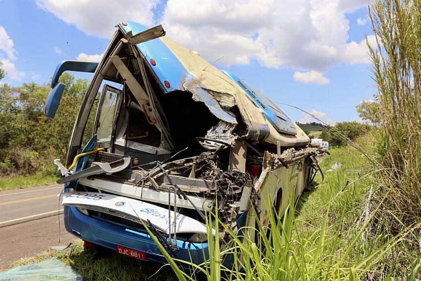 Bus Collision On Sao Paulo Highway Leaves Dozens Dead