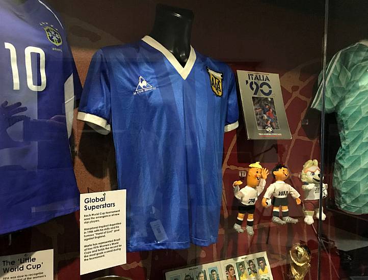 Diego Maradona ‘Hand Of God’ Shirt Held As ‘Astonishing Artefact’ In Manchester