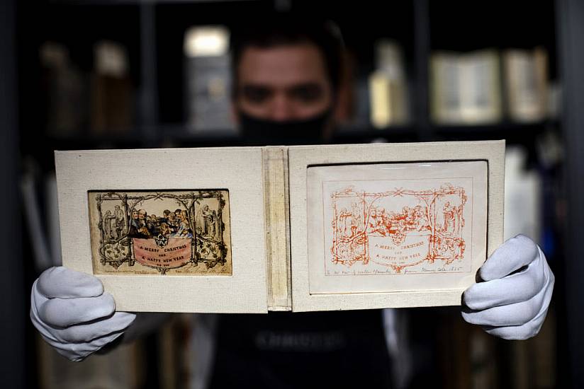 First Commercial Christmas Card Dated 1843 To Go Under The Hammer