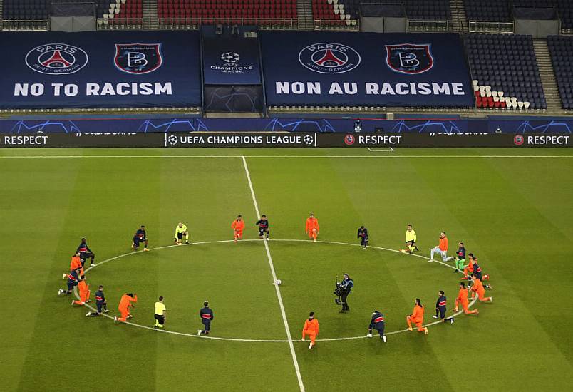 Psg And Istanbul Unite Against Racism Before Neymar Runs Riot In Rescheduled Tie