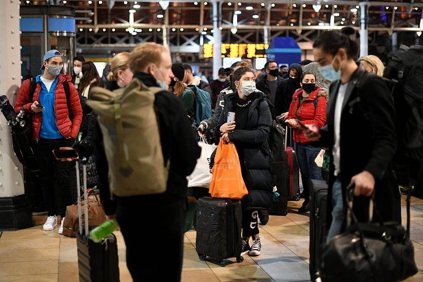 Crowds Flee London On Packed Trains After Tough Restrictions Announced