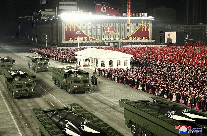 North Korea Holds Huge Military Parade As Kim Vows Nuclear Might