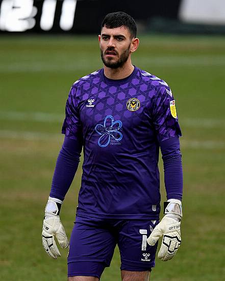 Newport Keeper Tom King Scores From Goal Kick Against Cheltenham