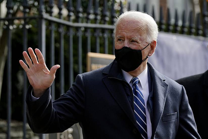 Joe Biden Attends Mass For First Time Since Taking Office