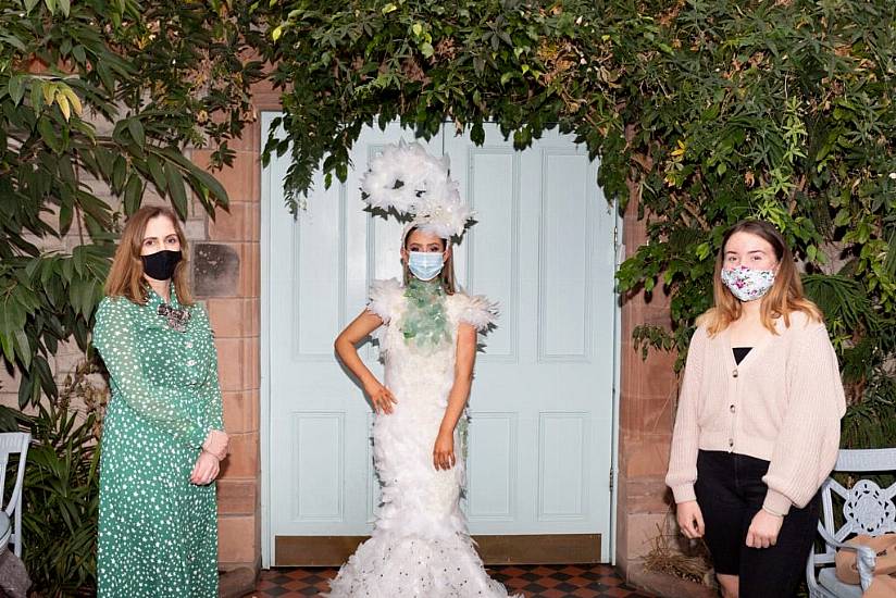 Donegal Students Win Junk Kouture Competition With Dress Made From Glass, Milk Bottles