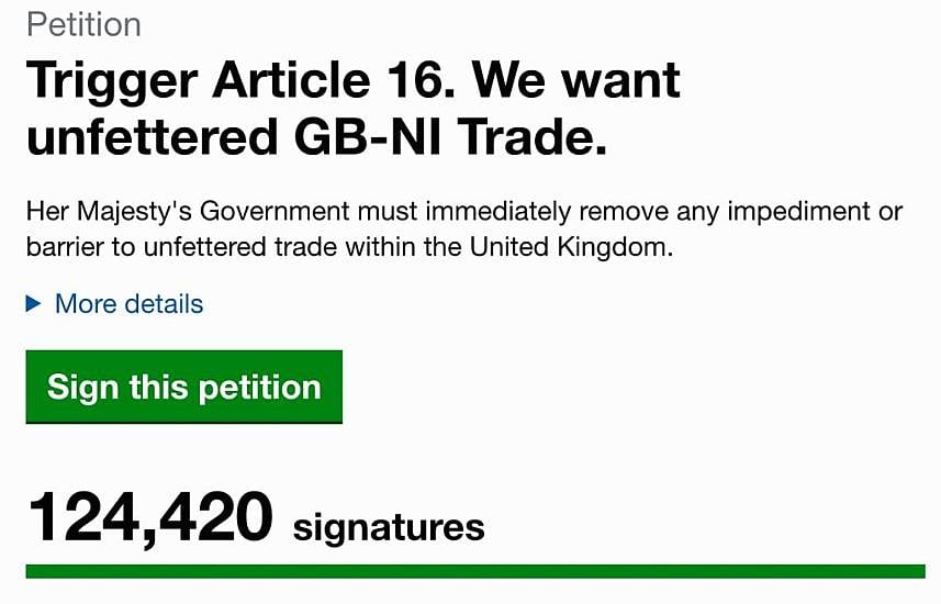 Brexit: Dup Protocol Petition Passes 120,000 Signatures