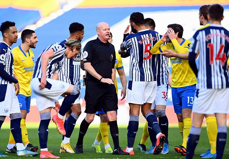 Referee Lee Mason Criticised As Brighton Are Denied Equaliser At West Brom