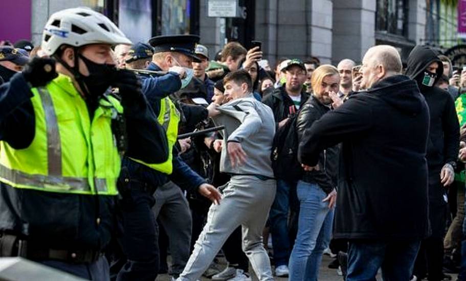 Three Gardaí Injured, 23 People Arrested At Anti-Lockdown Protest