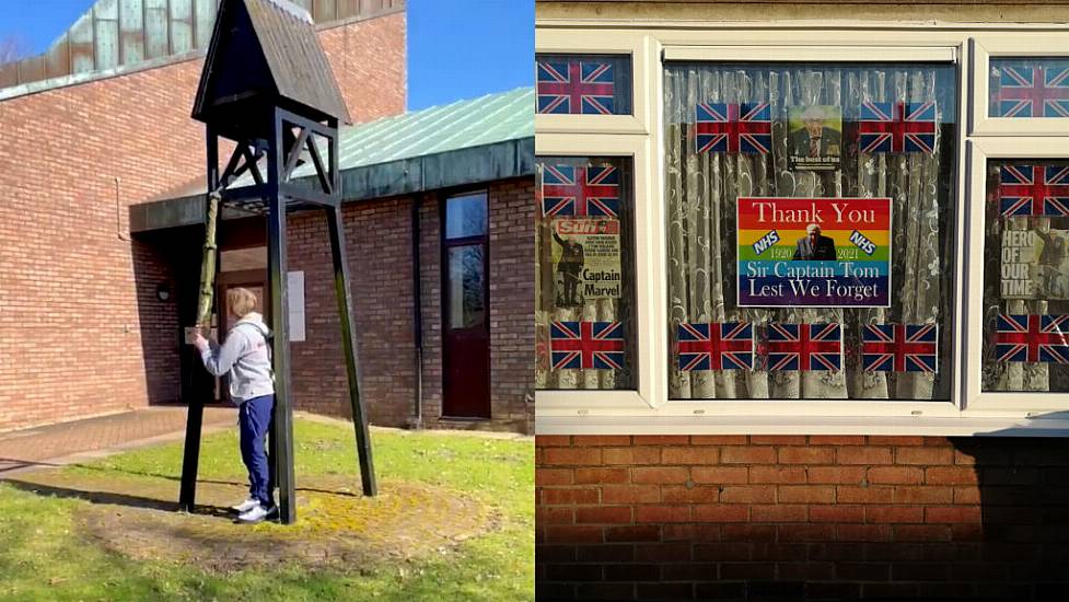 Captain Sir Tom Moore Honoured With Church Bells And Homemade Tributes