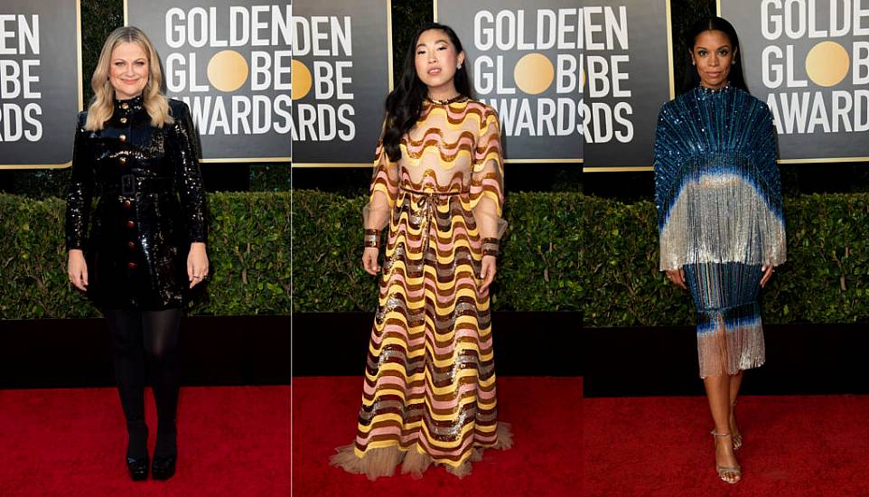 Sparkles Ruled A Glittering Golden Globes Red Carpet