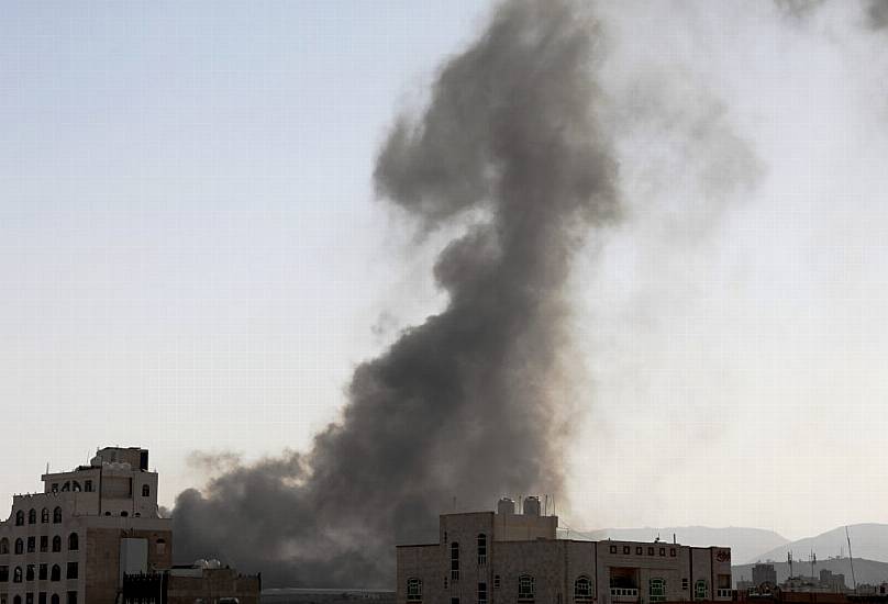 Saudi-Led Coalition Strikes Yemen’s Rebel-Held Capital