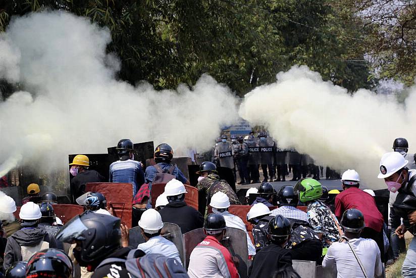 Myanmar Protesters Defy Curfew As Media Outlets Ordered To Shut