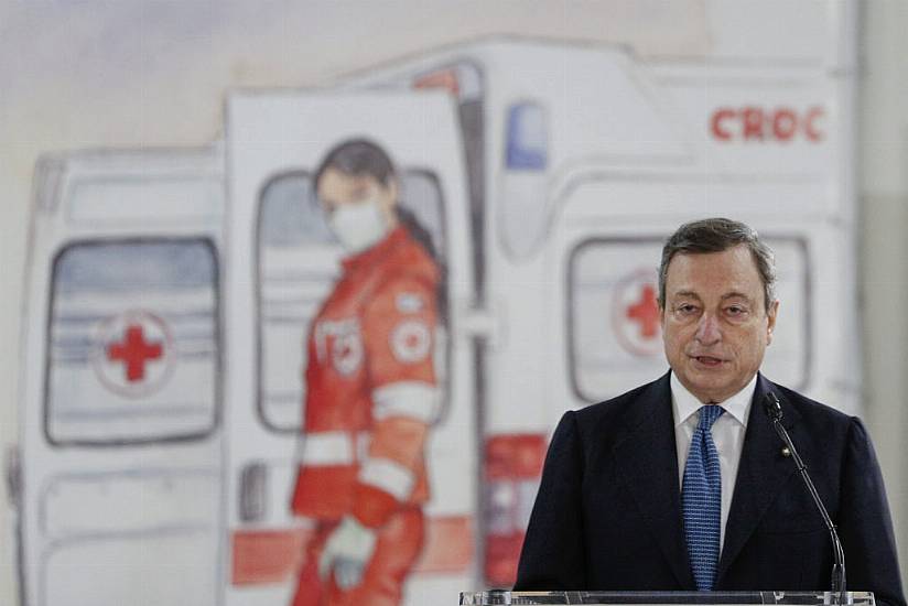 Italy’s Draghi Pledges Vaccine Boost As Covid Cases Surge