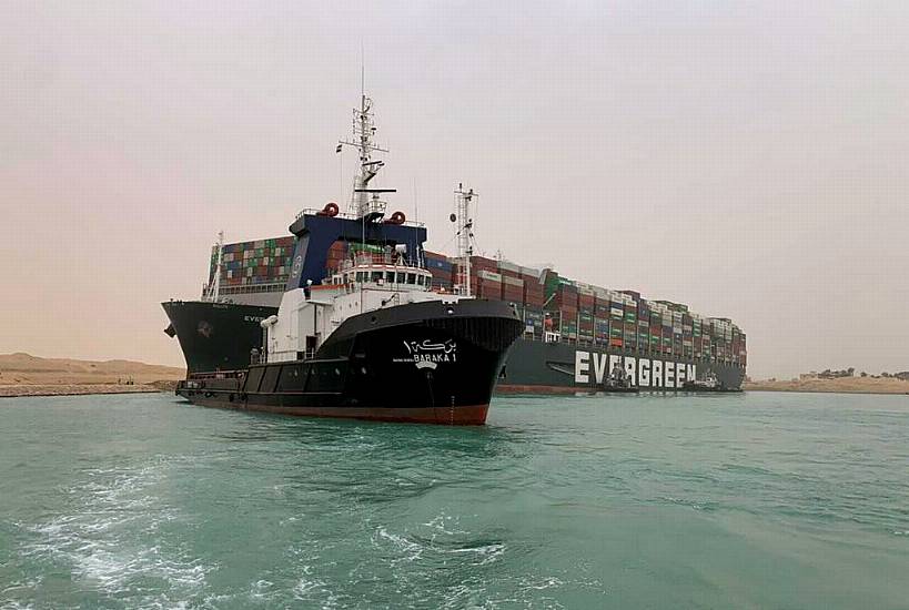 Egypt’s Suez Canal Blocked By Large Container Ship