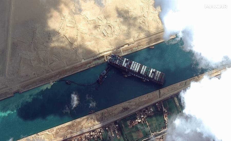 Maritime Traffic Jam Grows With More Than 200 Ships Outside Suez Canal