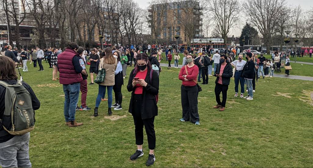 Queues In London As Surplus Vaccine Walk-Ins Become Available